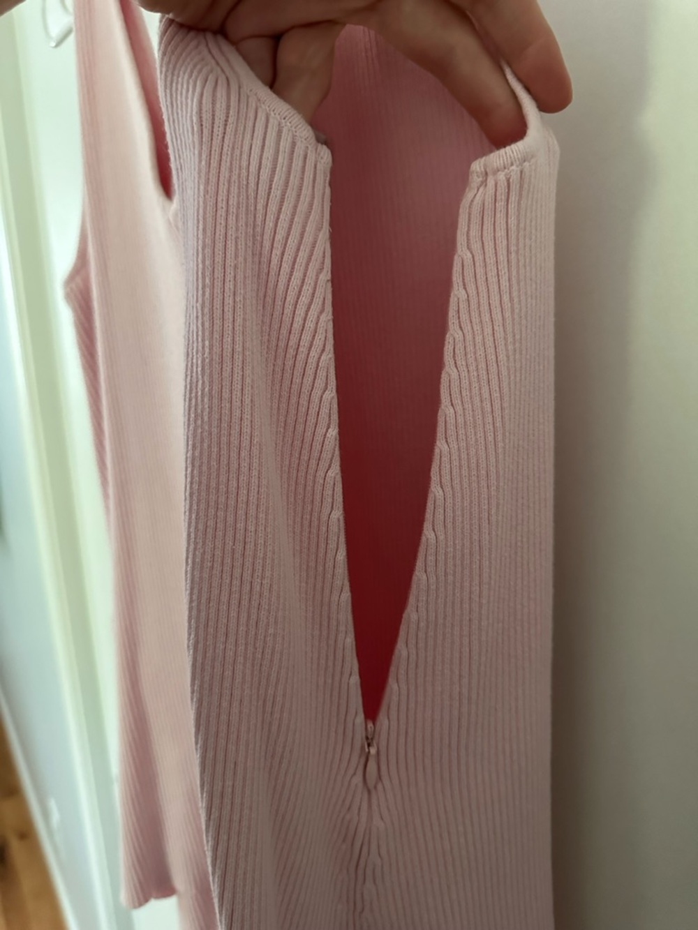Light Pink Pregnancy/Postpartum Matching Knit Set - Picture 3 of 9